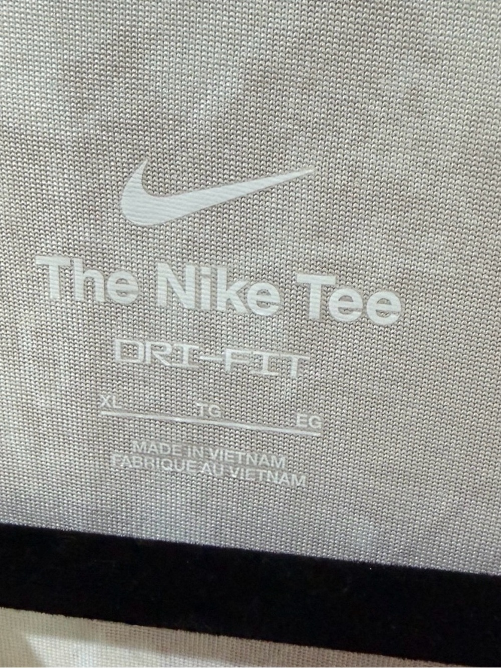 Nike Run Division Dri-FIT Bone Swoosh Print White Wash T-Shirt - Picture 4 of 4
